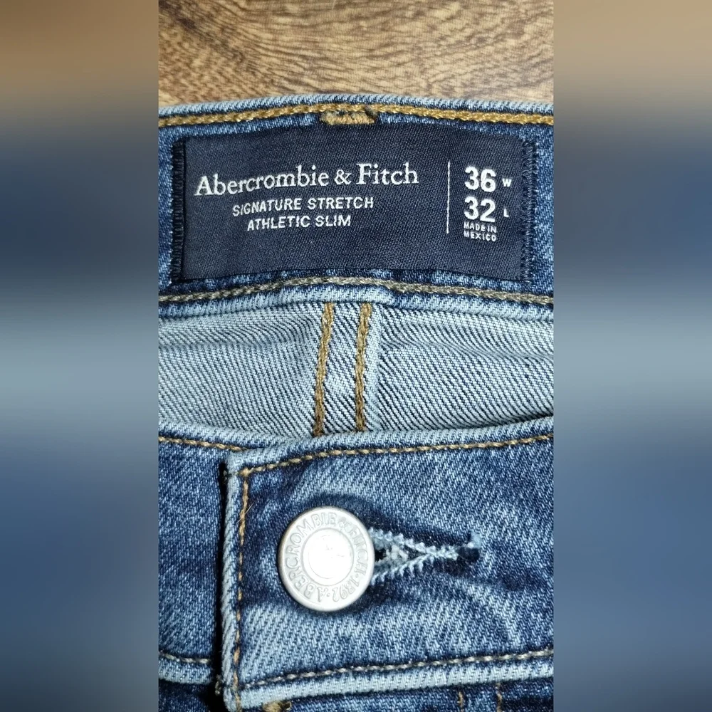 Abercrombie & Fitch  Blue Athletic Slim Jeans
